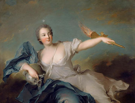 La duchesse de Châteauroux par Jean Marc Nattier, en 1740