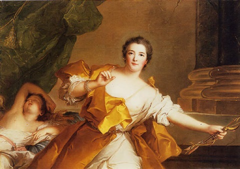 La marquise de Flavacourt, en "vénus" par Jean-Marc Nattier 1740)