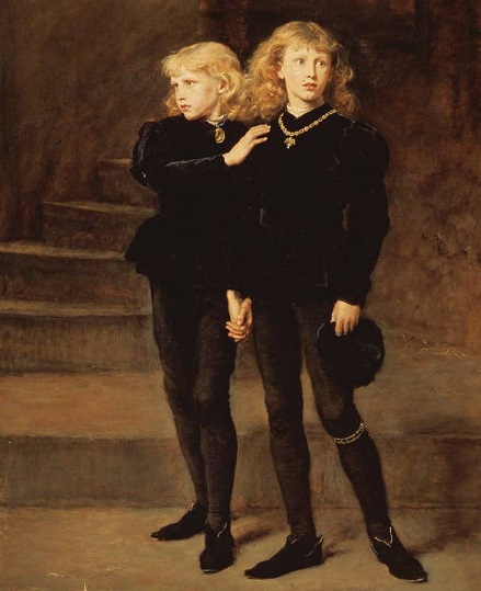 Les deux princes, Edward et Richard, à la tour de Londres en 1483 (par John Everett Millais, 1878) 