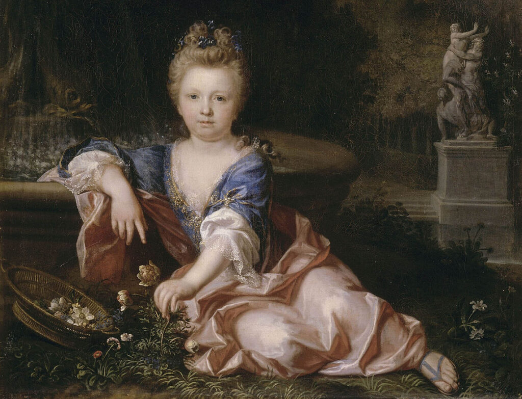 Portrait posthume d'une jeune princesse de la Maison de France anonyme, XVIIIe siècle)