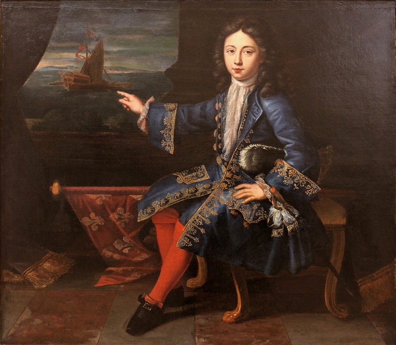 Le comte de Toulouse, tourné vers la Marine, par Hyacinthe Rigaud (vers 1690)