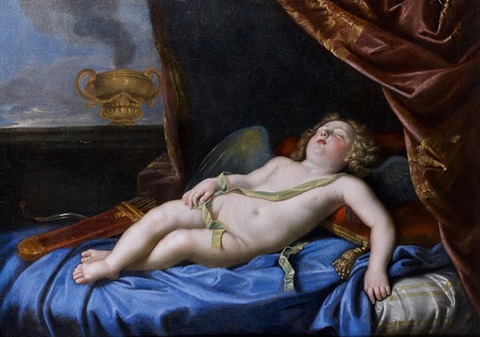 Louis-Alexandre de Bourbon en "amour endormi", par Pierre Mignard (1681)
