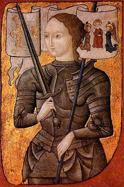 "Jeanne d'Arc à l'étendard" (Enluminure, vers 1450)