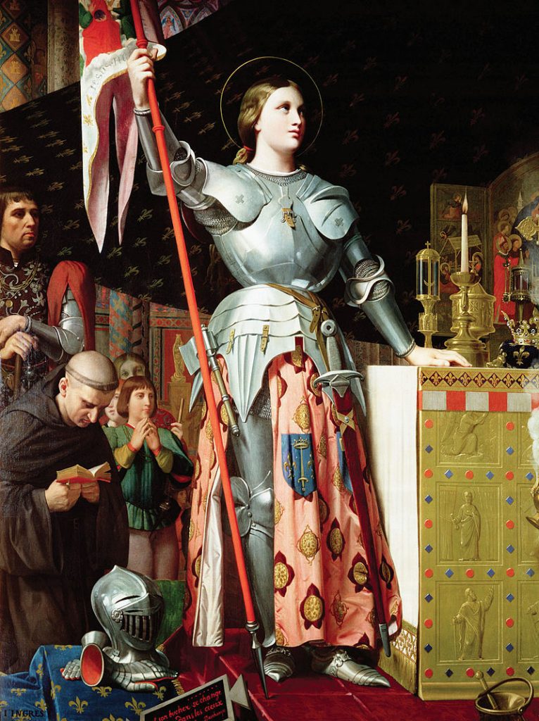 "Jeanne d'Arc au sacre du roi Charles VII", par Jean-Auguste-Dominique Ingres (1854)