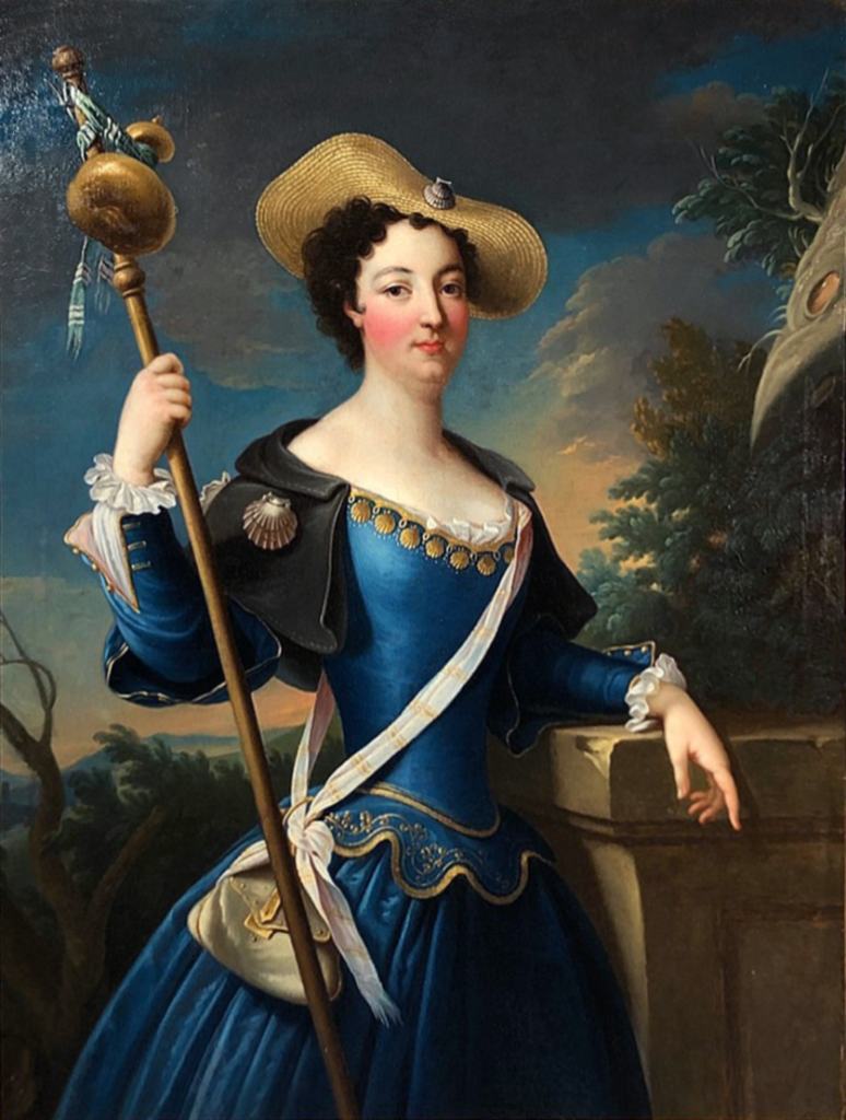 Mademoiselle de Beaujolais, en pèlerine de St Jacques, par Pierre Gobert (vers 1730)