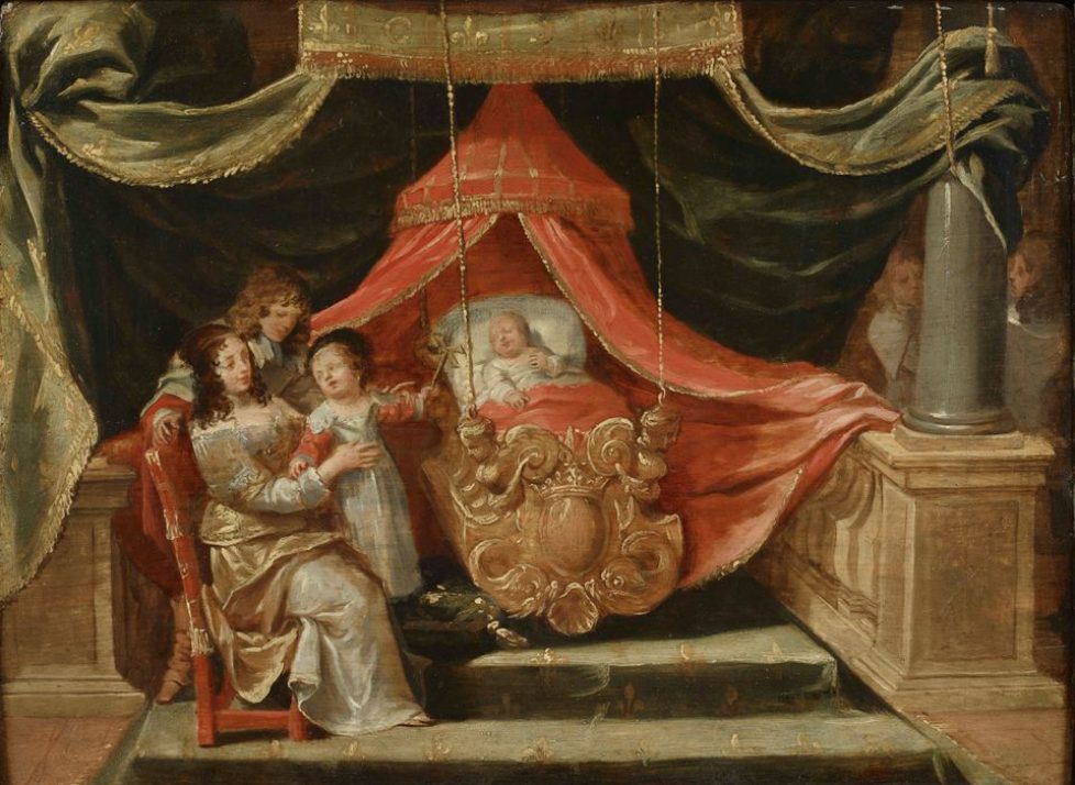 "Le berceau royal du duc d’Anjou", par Charles Le Brun (1640)