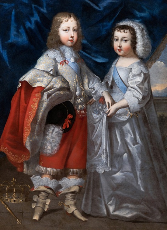 Louis XIV et le duc d'Anjou, par Charles Beaubrun (1645)