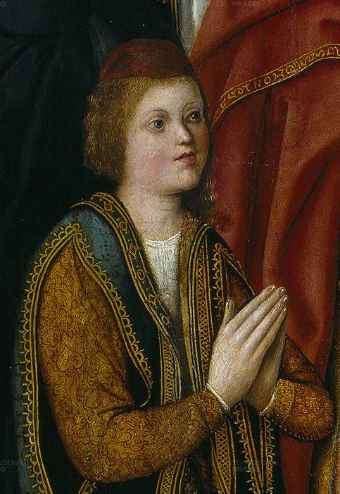 Juan de Castille et d'Aragon (détail du tableau "La Vierge des Rois Catholiques", 1491/1493)