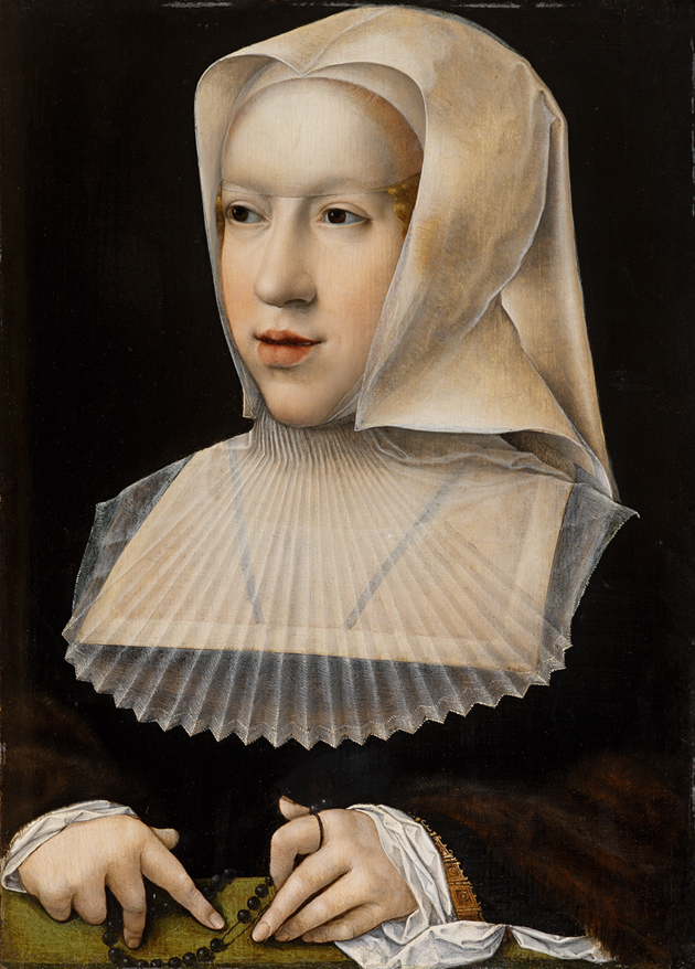 Marguerite d'Autriche, en habit de deuil, par Bernard van Orley (vers 1518)