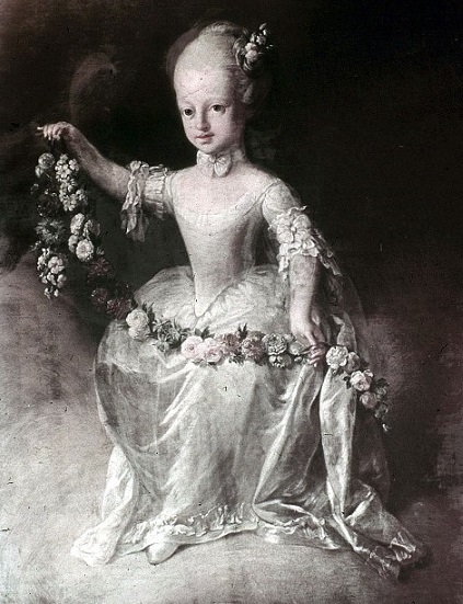 Détail représentant l'archiduchesse Marie-Elisabeth (1737-1740)