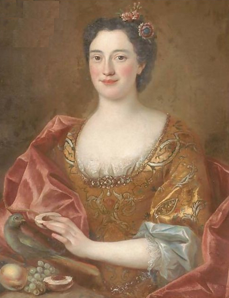 Augusta Marie Jeanne de Bade, par l'Ecole française (XVIIIe siècle)