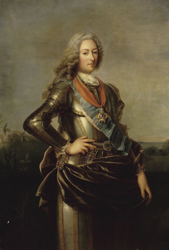 Louis d'Orléans en armure, par Sophie Rocher (d'après Charles-Antoine Coypel), en 1837