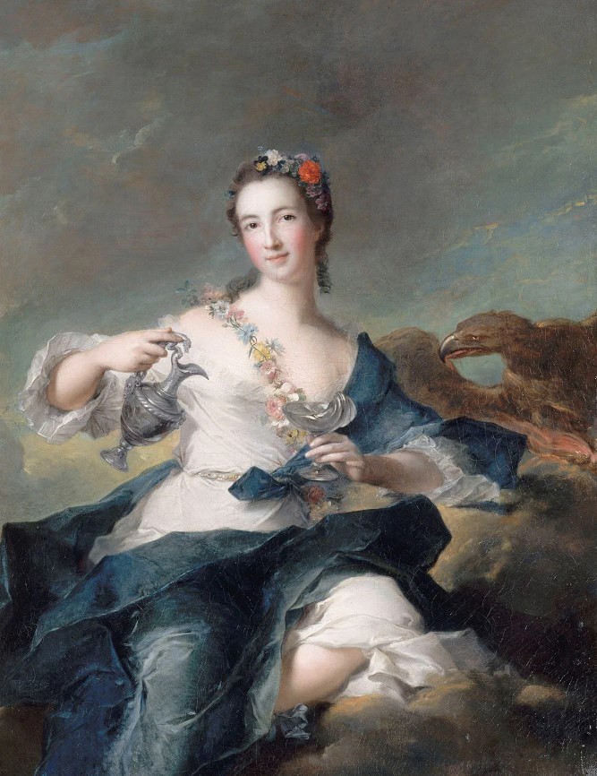 Louise-Henriette de Bourbon-Conti (en Hébé) par Jean-Marc Nattier (XVIIIe siècle)